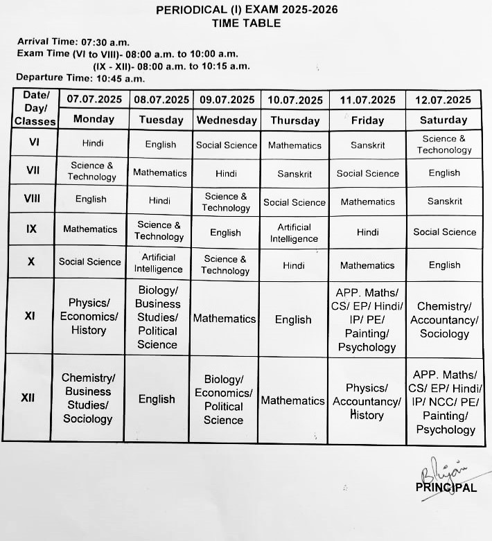 Time Table-2025-26